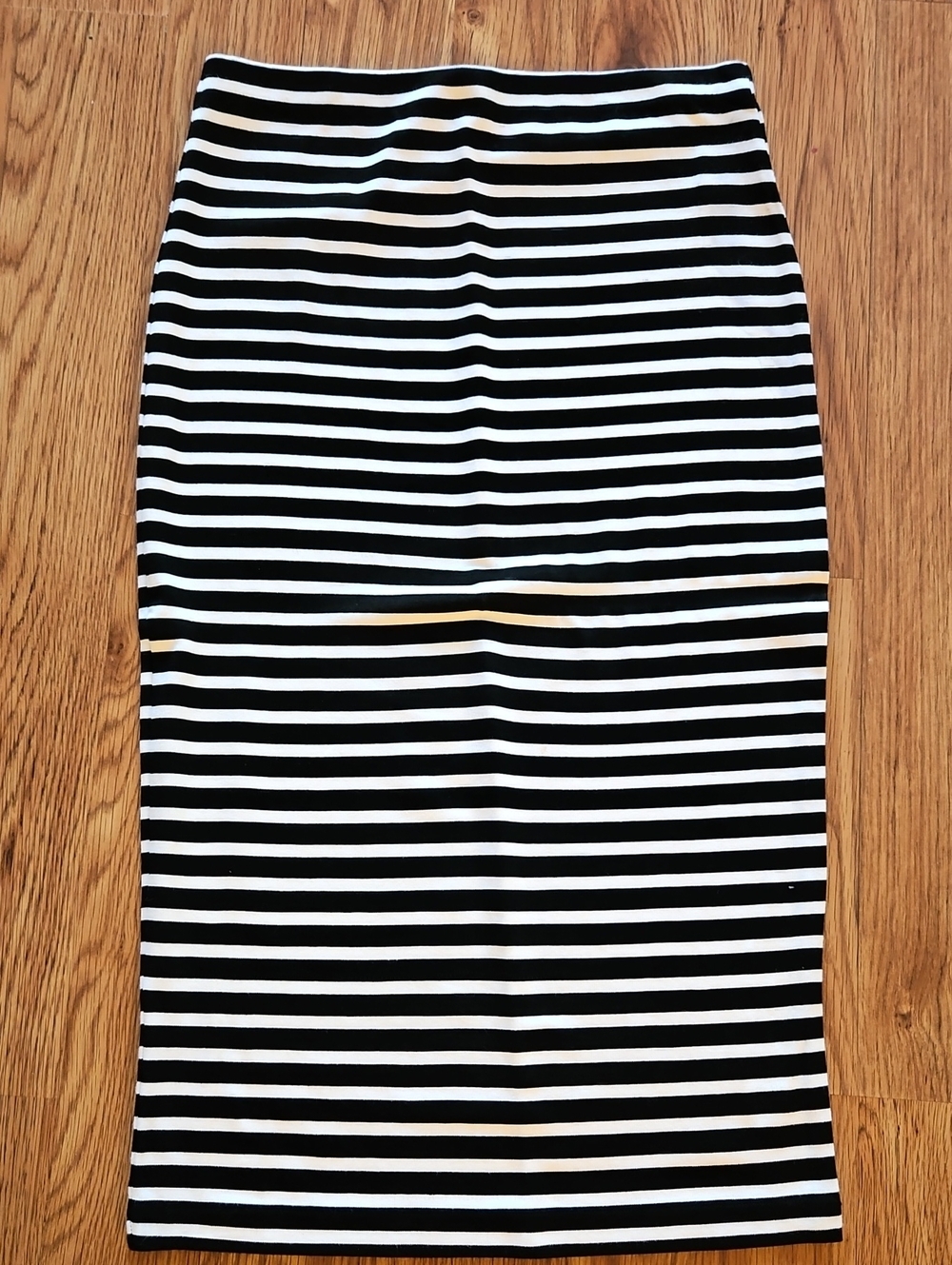 Sanctuary Black and White Striped Pencil Skirt